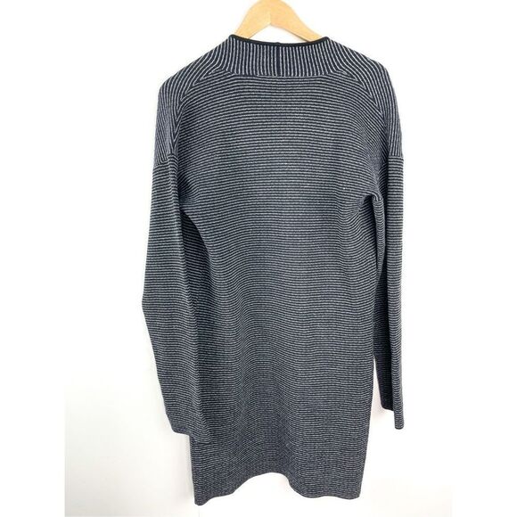 Theory Size M Armelle O Noble long Striped wool cardigan sweater - Picture 6 of 8